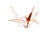 Glowing Origami Crane Vinyl Car Decal Sticker – Waterproof & UV-Resistant 8"
