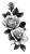 Realistic Rose Tattoo Vinyl Car Decal Sticker – Waterproof & UV-Resistant 8"