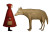 Little Red Riding Hood V4 Vinyl Car Decal Sticker – Waterproof & UV-Resistant 8"