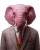 Pink Elephant Avatar Vinyl Car Decal Sticker – Waterproof & UV-Resistant 8"