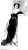 Art Nouveau Woman V3 Vinyl Car Decal Sticker – Waterproof & UV-Resistant 8"