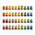 Rainbow Minions Vinyl Car Decal Sticker – Waterproof & UV-Resistant 8"