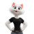 Charismatic Cat Character Vinyl Car Decal Sticker – Waterproof & UV-Resistant 8"