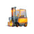Cartoonish Forklift Vinyl Car Decal Sticker – Waterproof & UV-Resistant 8"