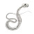 Serpent Skeleton Sketch Vinyl Car Decal Sticker – Waterproof & UV-Resistant 8"