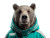 Stylish Grizzly Bear V2 Vinyl Car Decal Sticker – Waterproof & UV-Resistant 8"