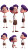 Purple-Haired Thai Student Vinyl Car Decal Sticker – Waterproof & UV-Resistant 8"