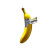 Banana On Wall Vinyl Car Decal Sticker – Waterproof & UV-Resistant 8"