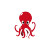 Cute Octopus Logo Vinyl Car Decal Sticker – Waterproof & UV-Resistant 8"