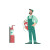 Safety Training Worker Vinyl Car Decal Sticker – Waterproof & UV-Resistant 8"