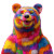 Colorful Happy Bear Vinyl Car Decal Sticker – Waterproof & UV-Resistant 8"