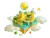 Flying Puzzle Island Vinyl Car Decal Sticker – Waterproof & UV-Resistant 8"