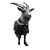 Goat On Boat Vinyl Car Decal Sticker – Waterproof & UV-Resistant 8"