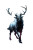 Mystical Shadow Deer Vinyl Car Decal Sticker – Waterproof & UV-Resistant 8"