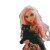 Pink Hair Bratz Vinyl Car Decal Sticker – Waterproof & UV-Resistant 8"
