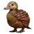 Duck Armadillo Hybrid Vinyl Car Decal Sticker – Waterproof & UV-Resistant 8"