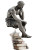 Thinker With Books Vinyl Car Decal Sticker – Waterproof & UV-Resistant 8"