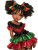 Chibi Pan-African Girl Vinyl Car Decal Sticker – Waterproof & UV-Resistant 8"