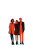 Stylised Friendship Vinyl Car Decal Sticker – Waterproof & UV-Resistant 8"