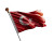 Large Turkish Flag Vinyl Car Decal Sticker – Waterproof & UV-Resistant 8"
