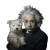 Einstein With Pup Vinyl Car Decal Sticker – Waterproof & UV-Resistant 8"