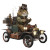 Steampunk Cat Tesla Vinyl Car Decal Sticker – Waterproof & UV-Resistant 8"