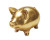 Golden Piggy Bank Vinyl Car Decal Sticker – Waterproof & UV-Resistant 8"