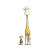 Monkey And Giraffe Vinyl Car Decal Sticker – Waterproof & UV-Resistant 8"