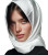 White Silk Scarf Vinyl Car Decal Sticker – Waterproof & UV-Resistant 8"