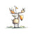 Goose On Moose Vinyl Car Decal Sticker – Waterproof & UV-Resistant 8"
