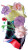 Floral Scarf Design Vinyl Car Decal Sticker – Waterproof & UV-Resistant 8"