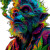 Psychedelic Wolfman Vinyl Car Decal Sticker – Waterproof & UV-Resistant 8"
