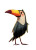 Cute Rainy Toucan V3 Vinyl Car Decal Sticker – Waterproof & UV-Resistant 8"