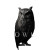 Owl Logo Vinyl Car Decal Sticker – Waterproof & UV-Resistant 8"