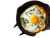 Rustic Fried Egg Vinyl Car Decal Sticker – Waterproof & UV-Resistant 8"