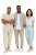 Diverse Trio Portrait Vinyl Car Decal Sticker – Waterproof & UV-Resistant 8"