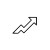 Diagonal Arrow Icon Vinyl Car Decal Sticker – Waterproof & UV-Resistant 8"