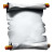 White Parchment Paper Vinyl Car Decal Sticker – Waterproof & UV-Resistant 8"