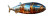 Chrome Flying Cod Vinyl Car Decal Sticker – Waterproof & UV-Resistant 8"