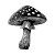 Woodcut Mushroom Vinyl Car Decal Sticker – Waterproof & UV-Resistant 8"