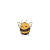 Cute Bumblebee Vinyl Car Decal Sticker – Waterproof & UV-Resistant 8"