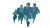 Security Guards Sprinting Vinyl Car Decal Sticker – Waterproof & UV-Resistant 8"