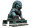 Bronze Lion Statue Vinyl Car Decal Sticker – Waterproof & UV-Resistant 8"