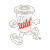 Wild Coffee Cup Vinyl Car Decal Sticker – Waterproof & UV-Resistant 8"