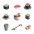 Sushi Icons Vinyl Car Decal Sticker – Waterproof & UV-Resistant 8"