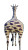 Giraffe-Patterned Zebra Vinyl Car Decal Sticker – Waterproof & UV-Resistant 8"