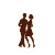 Dancing Couple Silhouette Vinyl Car Decal Sticker – Waterproof & UV-Resistant 8"
