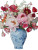 Floral Chinoiserie Vase Vinyl Car Decal Sticker – Waterproof & UV-Resistant 8"