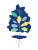 Colorful Oak Tree Vinyl Car Decal Sticker – Waterproof & UV-Resistant 8"