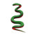Neon Green Snake Vinyl Car Decal Sticker – Waterproof & UV-Resistant 8"